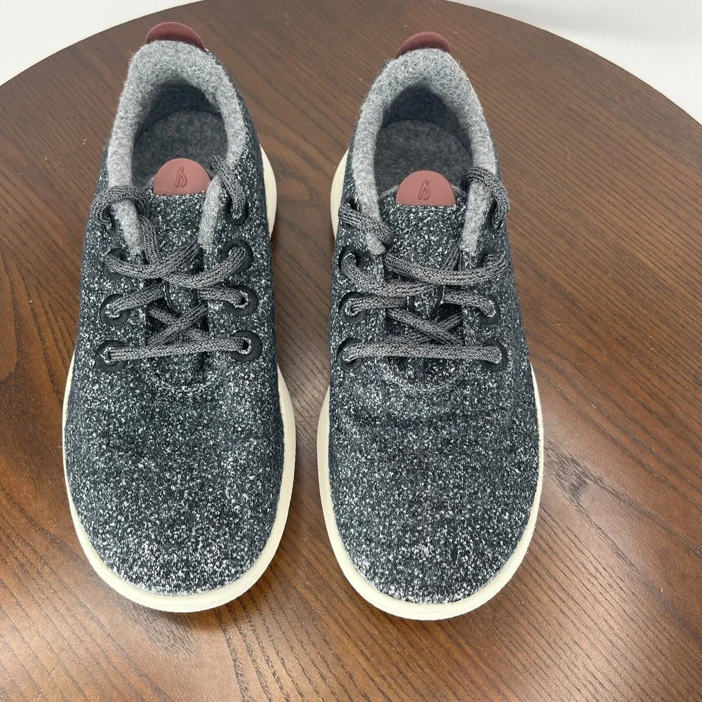 Allbirds‎ Wool Runners Mizzle Shoes Women's 7 Gray Comfort Low Sneakers 1019 NV1
